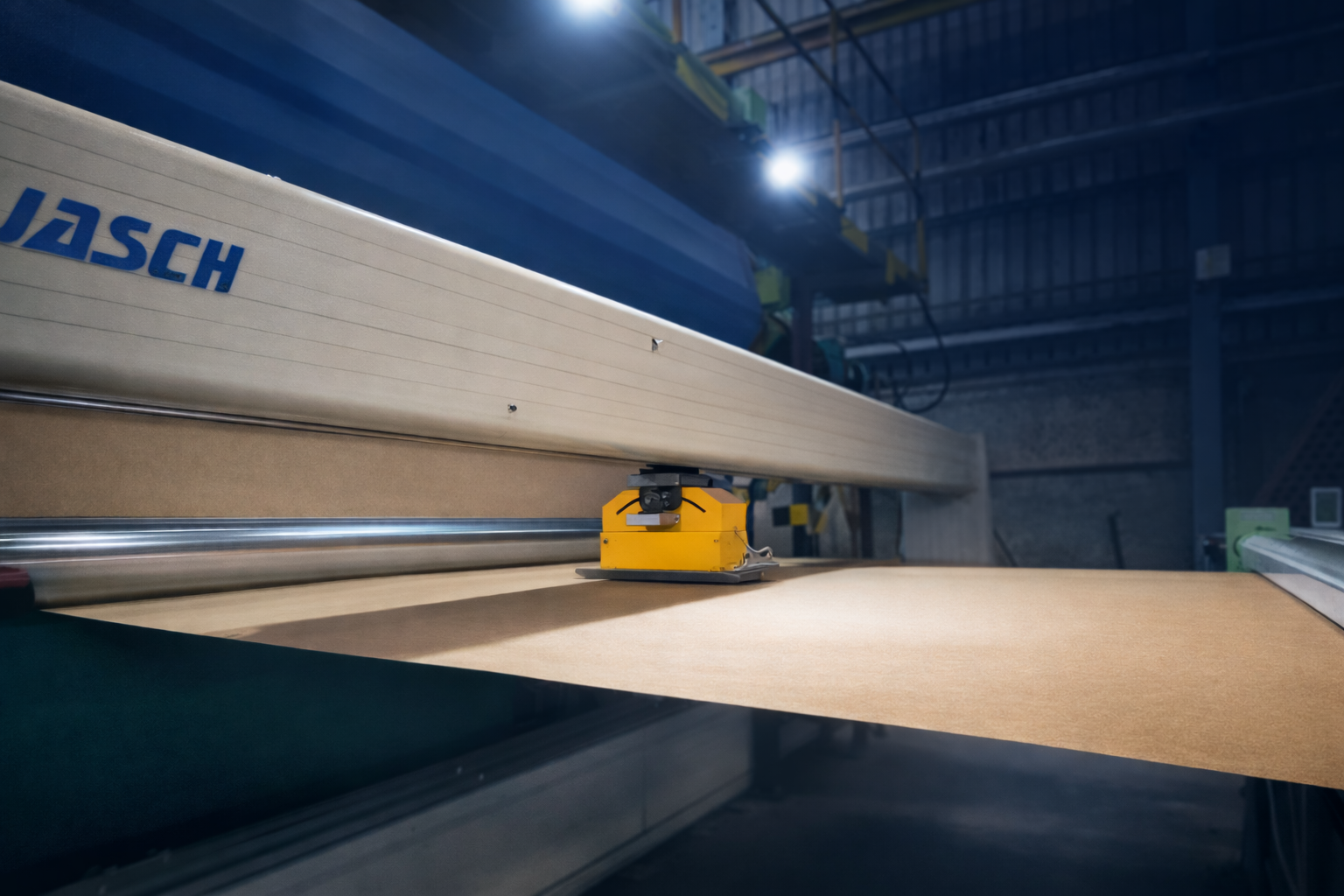 Industrial machinery cutting large material