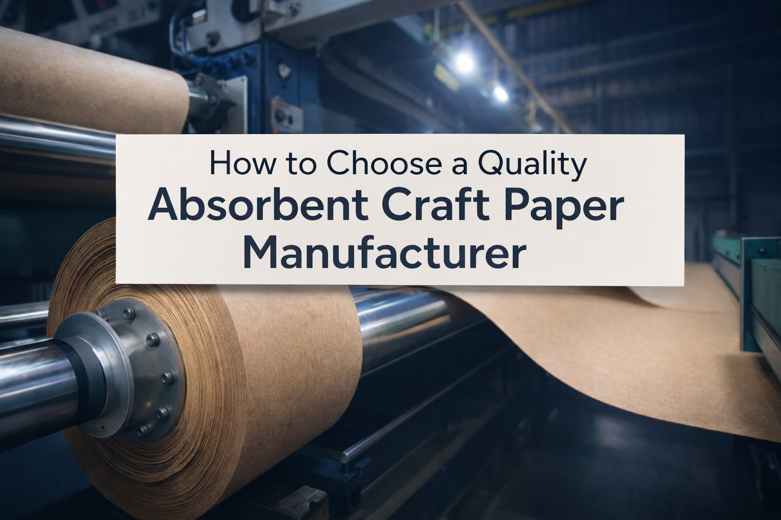 How to Choose a Quality Absorbent Craft Paper Manufacturer
